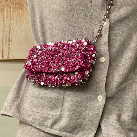 Sequin crossbody bag NWOT - Picture 6 of 10